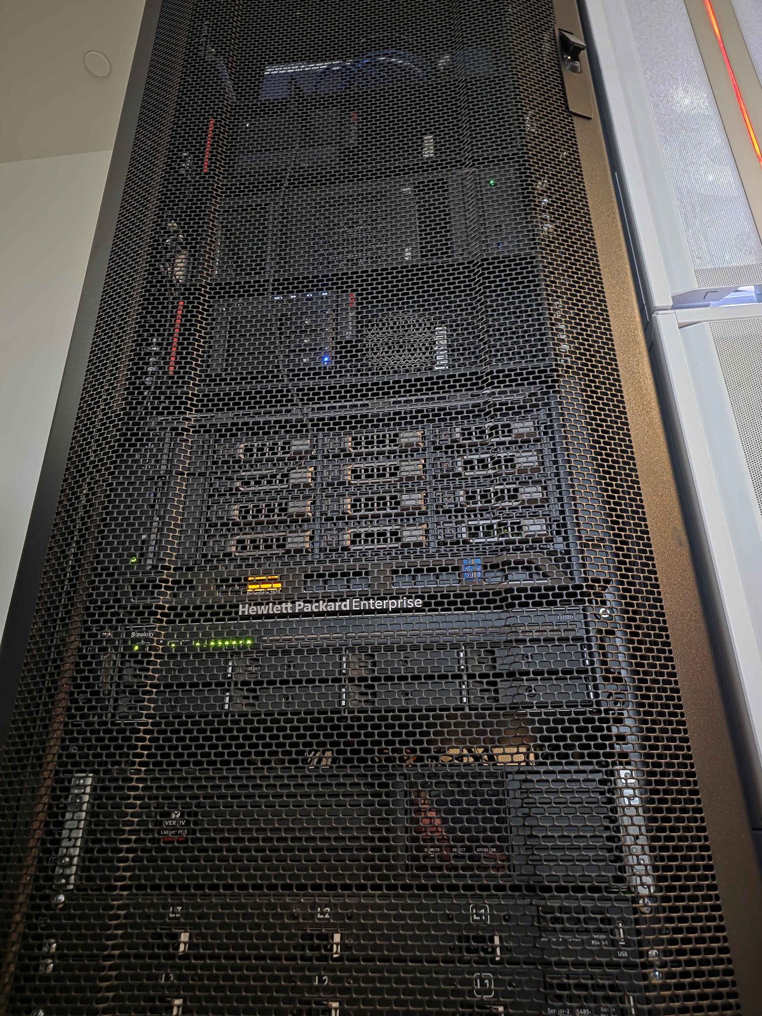 Close view of the lower rack